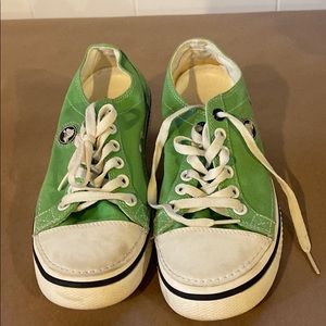 Green crocs sneakers